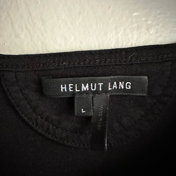 Helmut Lang Black T-Shirt Reinforced Panels - Picture 3 of 4